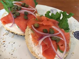 salmon-bagel